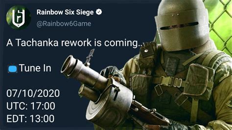 The Tachanka Rework Is Coming This Week Rainbow Six Siege