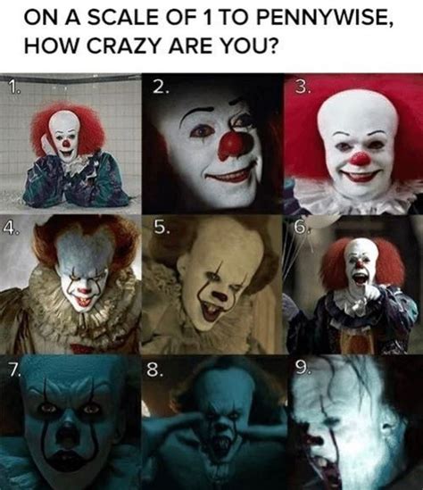 The Many Faces Of Pennywise Funny Clown Memes