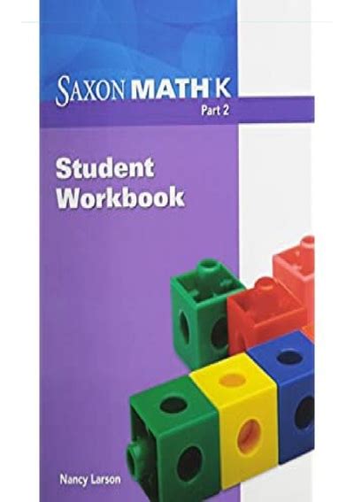 Pdf Saxon Math K Student Workbook Part 2 Free