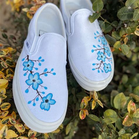 Cherry Blossom Vans The Custom Movement In 2021 Canvas Shoes Diy