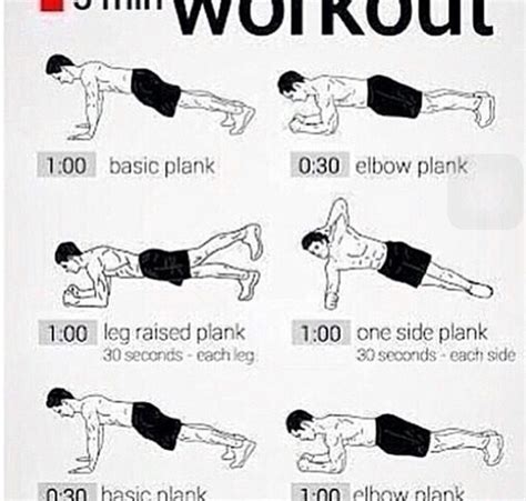 5 Min Workout Plank Workout 5 Minute Plank Workout 5 Min Workout