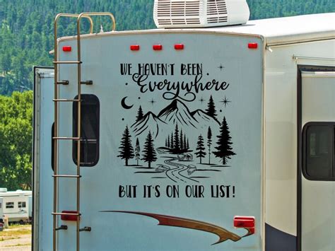 Funny Rv Decal We Havent Been Everywhere But Its On Our List