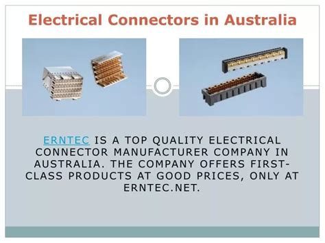 Ppt Electrical Connectors In Australia Powerpoint Presentation Free