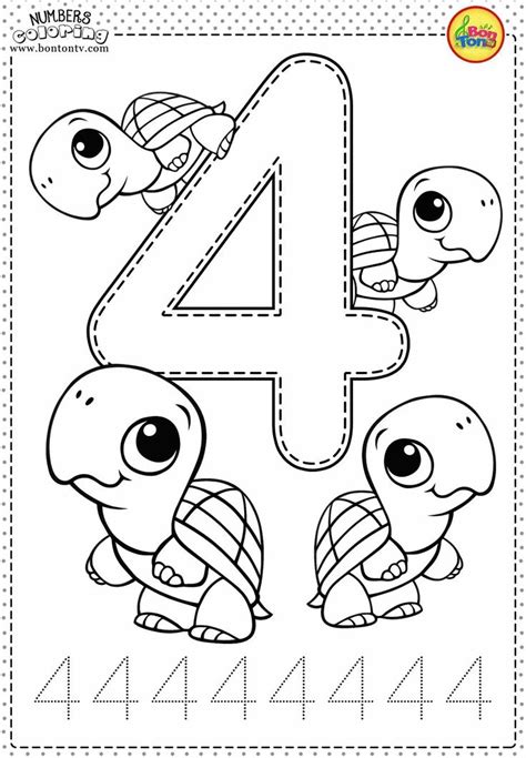 Tracing And Coloring Numbers Worksheets