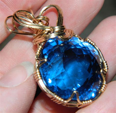 Blue Gemstone Pendant By Dpbjewelry On Deviantart