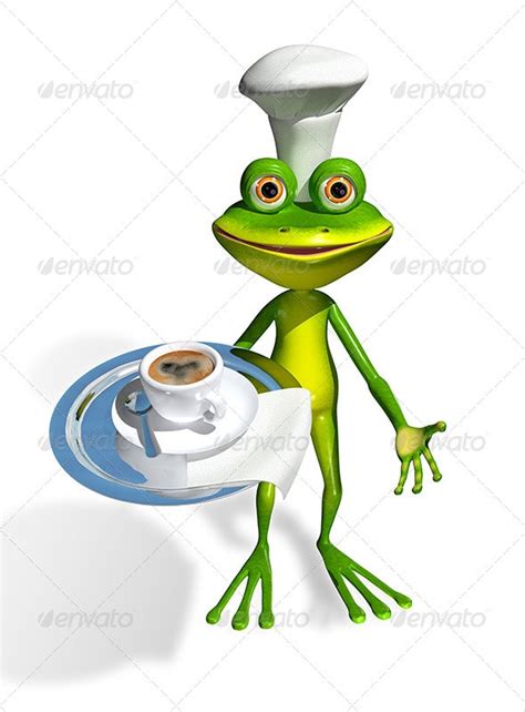 Frog With A Tray By Brux Graphicriver