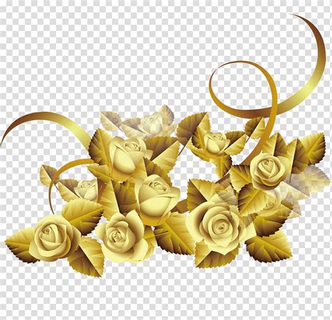 Free Download Gold Roses Illustration Beach Rose Gold Flower