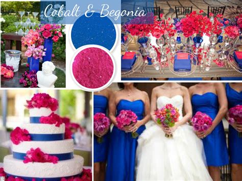 Royal Blue And Pink Wedding Decorations