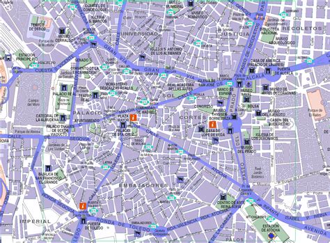 Mapa Del Centro De Madrid Tamaño Completo