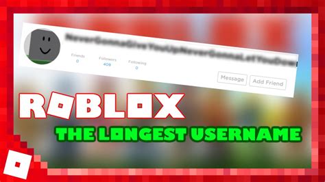 Longest Username Roblox Youtube