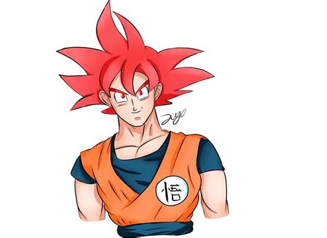 Super Saiyan God Goku By Ohcasanova On Deviantart