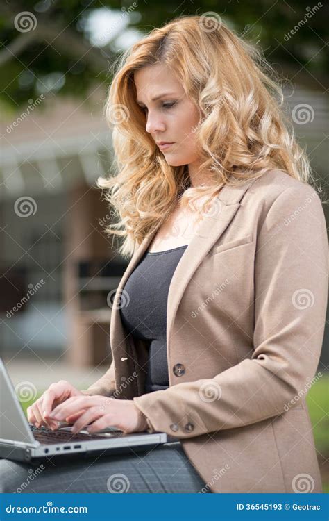 Pretty Attractive Blond Caucasian Business Woman Stock Image Image Of Attractive Blond 36545193