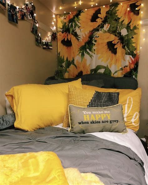 Summer Flower Tapestry Sunflower Tapestry Tapestry Girls Cute Bedroom Ideas Cute Room Decor