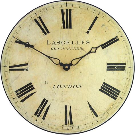 Antique Style Lascelles Wall Clock 36cm