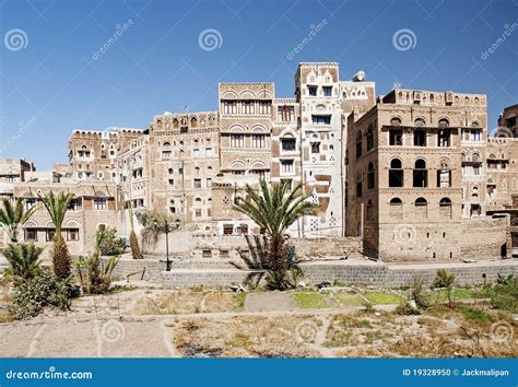 Sanaa Yemen Traditional Yemeni Architecture Stock Photo Image Of