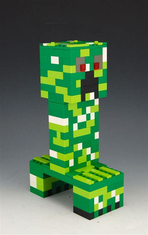 Minecraft Creeper Large Model Made With Lego Bricks Lego Design My