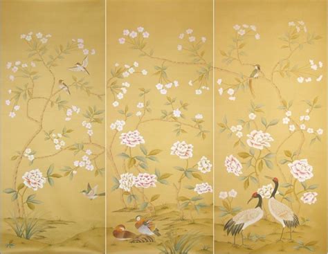Free Download Handpainted Silk Wallpaper Asian Wallpaper Other Metro By