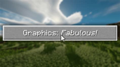 Pov Setting Fabulous Graphics In Minecraft Youtube