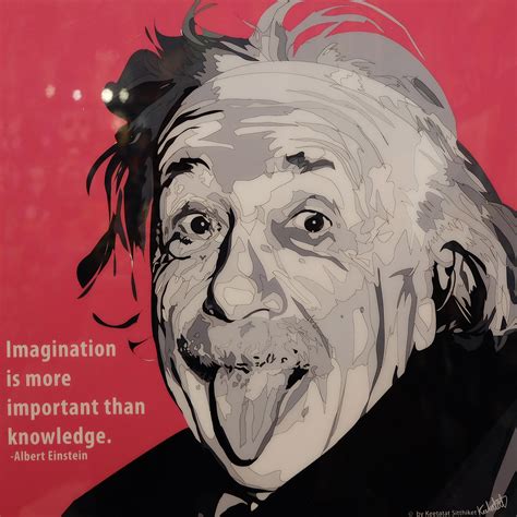 Albert Einstein Poster Imagination Is More Infamous Inspiration