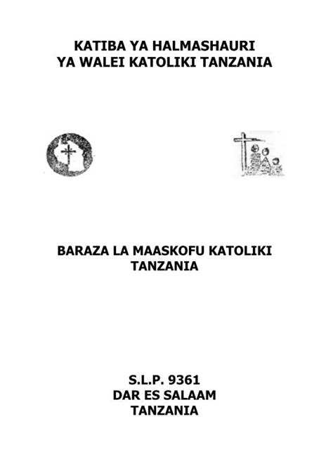 Pdf Katiba Ya Halmashauri Ya Walei Katoliki Tanzania€¦i Katiba Ya Halmashauri Ya Walei