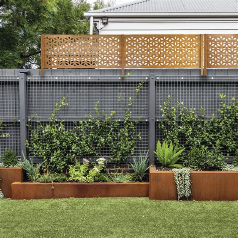Lattice Makers 2400 X 500mm Midnight Garden Fence Extension Bunnings
