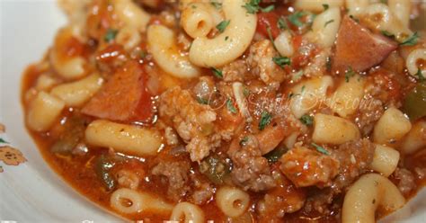 Southern Beef And Sausage Goulash Beef Recipes Goulash Recipes