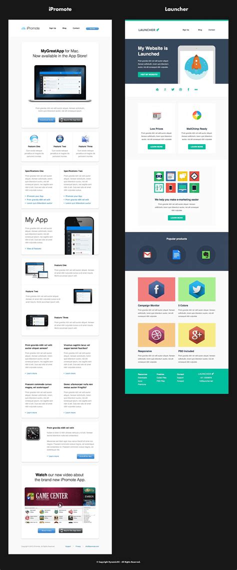 Bundle - 7 Email Templates + Builder | Email templates, Campaign monitor templates, Templates