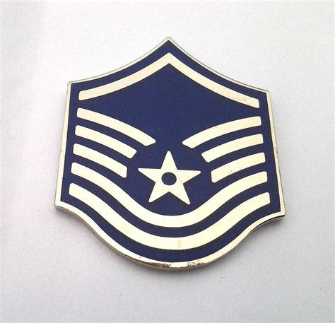 Us Air Force E7 Master Sgt Rank Military Veteran Rank Pin P03107 Ee