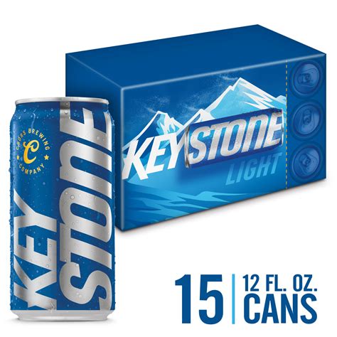 Keystone Light Lager Beer 41 Abv 15 Pack 12 Oz Beer Cans Walmart