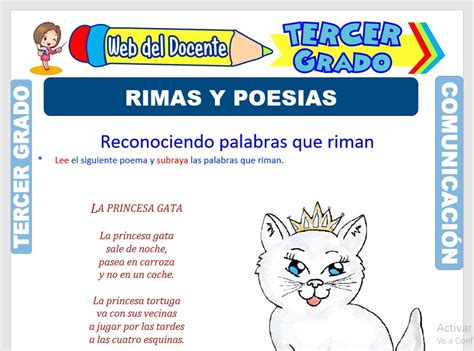 Umwandlung Rücken Mittag Poemas Con Rima Para Niños De Primaria Cortos