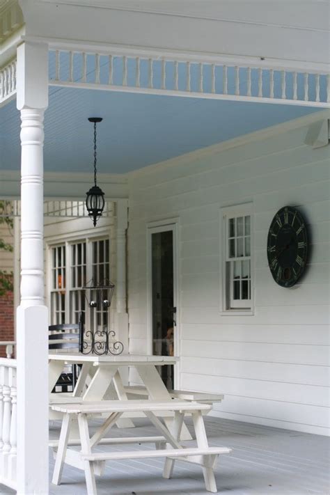 Pretty And Practical The History Of Haint Blue Porch Ceilings Interior