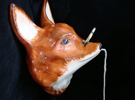 Fox String And Scissor Holder By Babbacombe By Aplussmallstuff