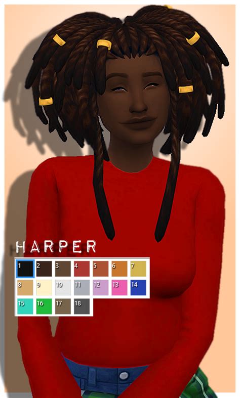 Woman Hair Dreadlocks Hairstyle Fashion The Sims 4 P4 Sims4 Clove