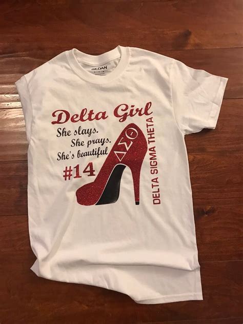 Glitter Delta Girl T Shirt Delta Sigma Theta Tee Delta 1913 Etsy