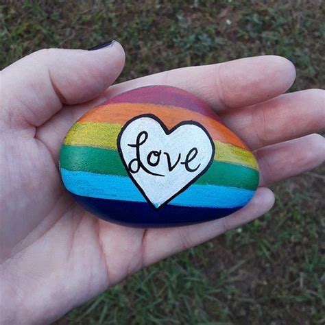 Pin By Susie Lemanski On Rocks Pride Rock Painted Rocks Kids Rock