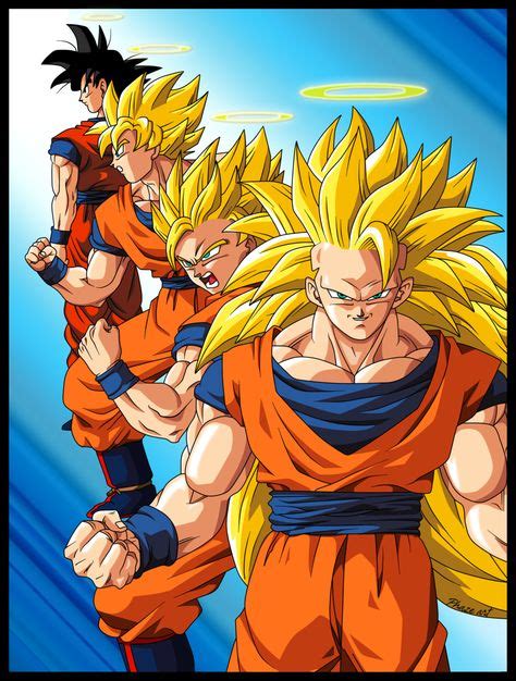 Evolução Goku Personagens De Anime Dragon Ball E Anime