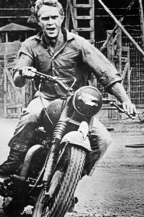 You will see his image on the pages of mcqueen could ride a motorcycle too; Steve McQueen's introduction to Triumph motorcycles ...