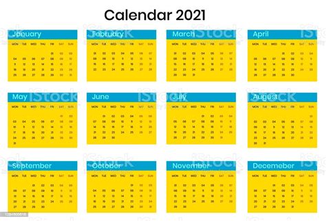 Ilustración De Calendario 2021 Y Más Vectores Libres De Derechos De 2020 2020 2021 Abril