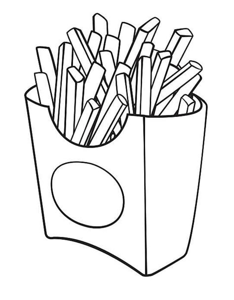 25 French Fries Coloring Pages LinetteLawrie