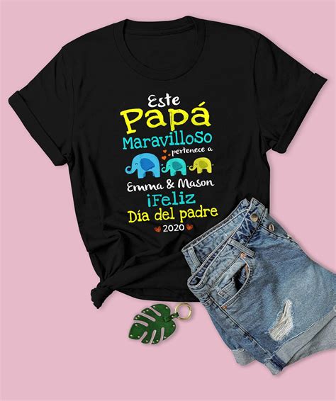 Este Papa Maravilloso Pertence A Ifeliz Dia Del Padre Custom Name Shirt