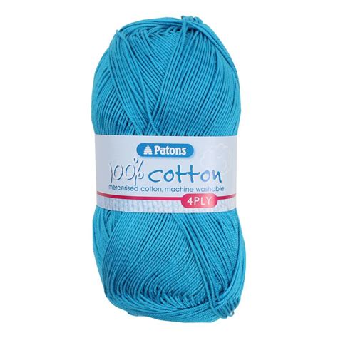Patons Peacock 100 Cotton 4 Ply 100g Hobbycraft