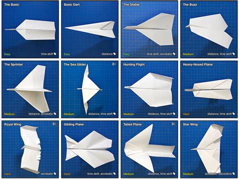 Different Types Of Paper Airplane Designs Design Talk