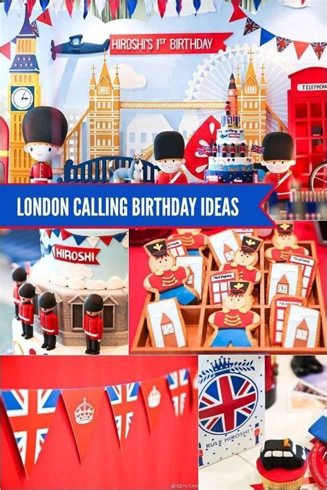 London Themed Boys First Birthday Party With Images Boy Birthday