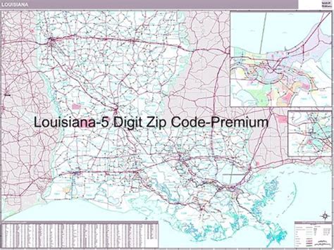 Louisiana Zip Code Map From