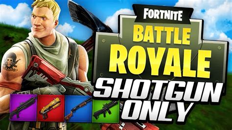 Shotgun Only Challenge Fortnite Battle Royale Youtube
