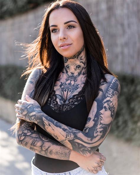 Tattoo Model And Tattoo Artist Nina L Thy Ink Model Girl Tattoos Tattoos For Women Tattooed