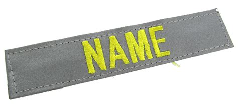 Reflective Name Tape With Hook Fastener Custom Name Tapes Military