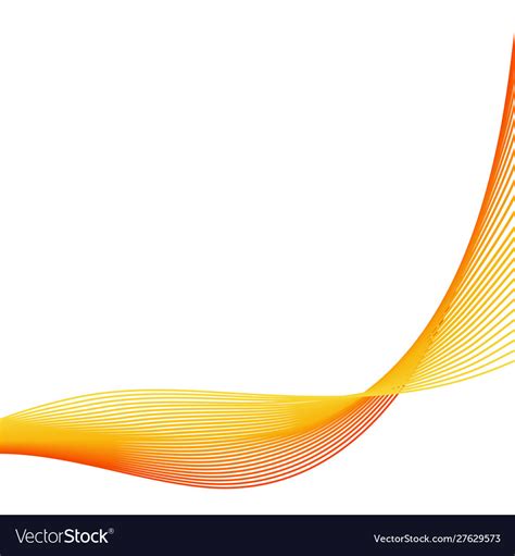 Abstract Orange Wave Background Royalty Free Vector Image