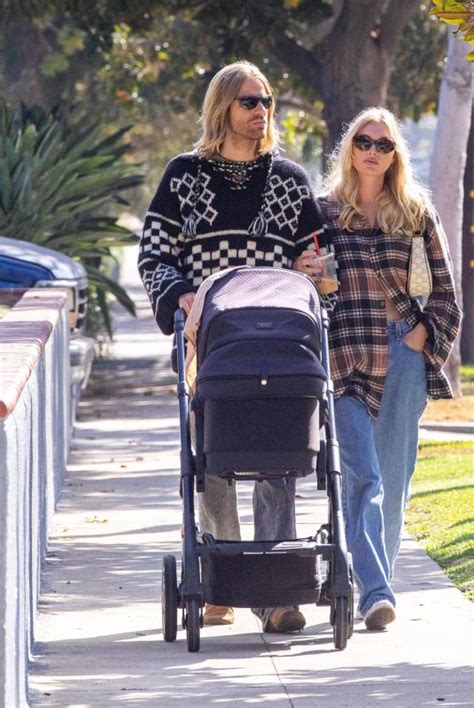 Elsa Hosk And Tom Daly Out With Their Baby In Pasadena