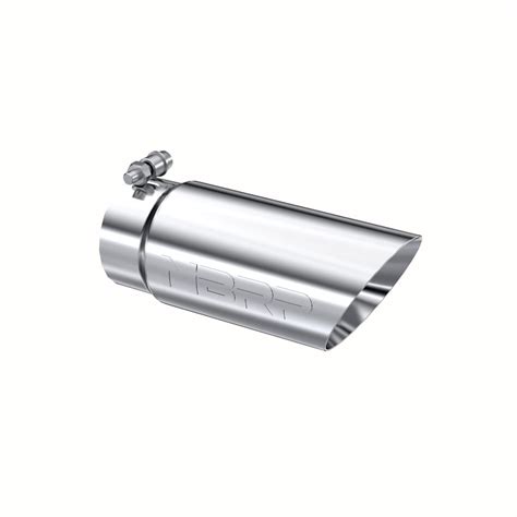 Exhaust Tip 4 Inch Od Dual Wall Angled 3 12 Inch Inlet 10 Inch